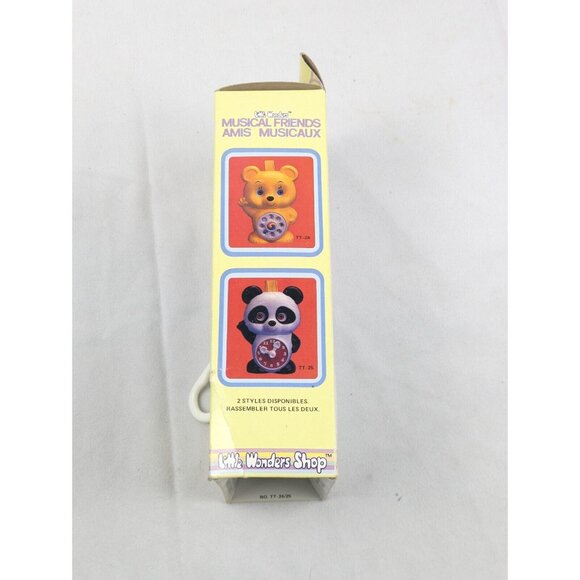 Vtg Little Wonders Shop Musical Friends Panda Bear Clock Pull String Baby Toy - Picture 11 of 15